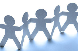 Guirlande de bonhommes en papiers