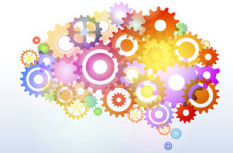 Rouages formant un cerveau