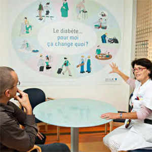 Un outil pédagogique pour tester les connaissances des patients.