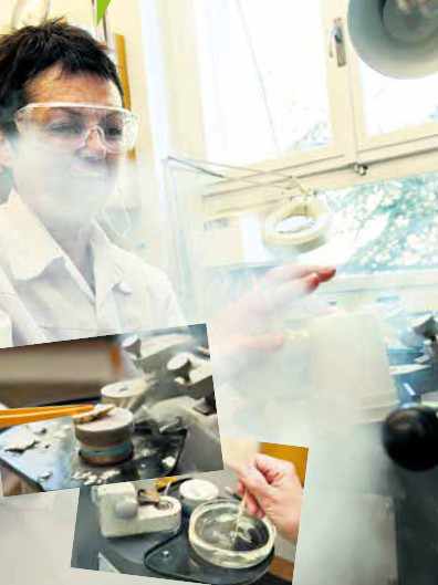 Les prélèvements de petites tailles sont découpés après congélation au gaz carbonique à -20°C.