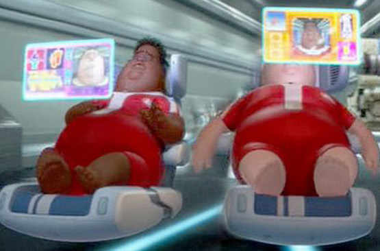 Wall-E: humains en déplacement