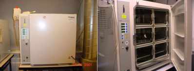 photos d'un incubateur avec contrôle CO2 et O2