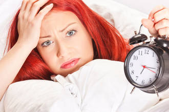 Une femme passant une mauvaise nuit