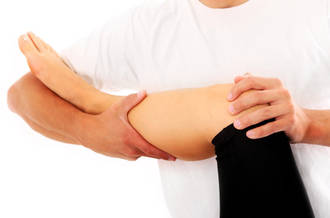 Physiothérapie d'un genou